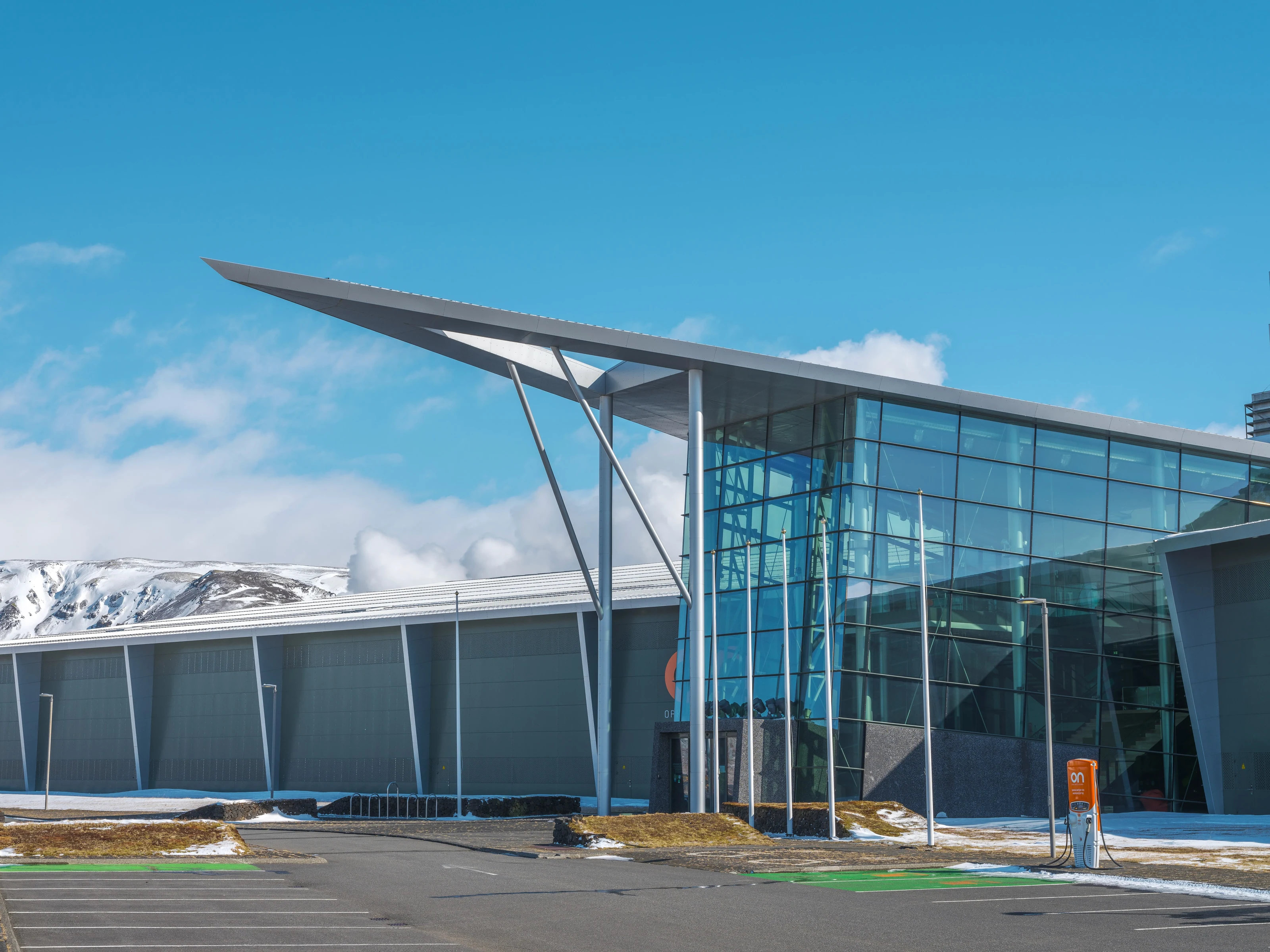The Geothermal Exhibition building at Hellisheiði Power Plant