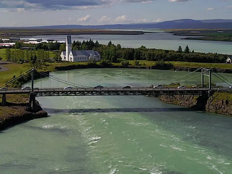 The bridge over the Ölfusá River at Selfoss
